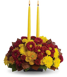 Harvest Happiness Centerpiece from Martinsville Florist, flower shop in Martinsville, NJ